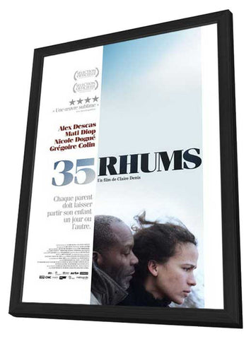 35 Shots of Rum 27 x 40 Movie Poster - French Style A - in Deluxe Aluminum Frame