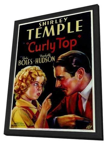 Curly Top 11 x 17 Movie Poster - Style A - in Deluxe Aluminum Frame