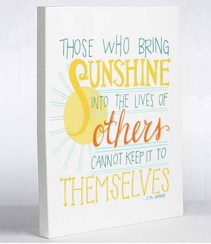 Bring Sunshine - Multi Canvas Wall Decor by Pen & Paint
