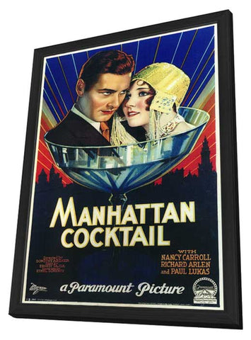 Manhattan Cocktail 11 x 17 Movie Poster - Style A - in Deluxe Aluminum Frame