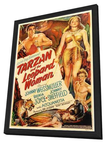 Tarzan and the Leopard Woman 11 x 17 Movie Poster - Style A - in Deluxe Aluminum Frame