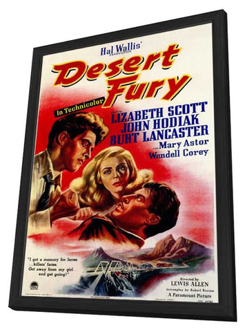 Desert Fury 11 x 17 Movie Poster - Style A - in Deluxe Aluminum Frame