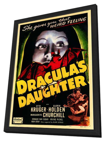 Dracula's Daughter 11 x 17 Movie Poster - Style A - in Deluxe Aluminum Frame