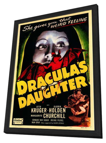 Dracula's Daughter 11 x 17 Movie Poster - Style A - in Deluxe Wood Frame