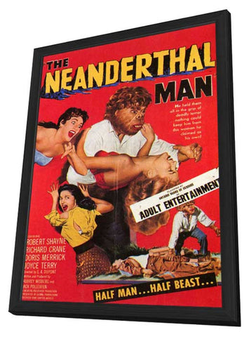 Neanderthal Man 11 x 17 Movie Poster - Style A - in Deluxe Wood Frame