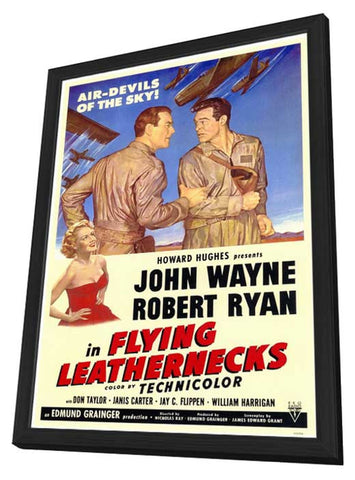 Flying Leathernecks 11 x 17 Movie Poster - Style A - in Deluxe Wood Frame
