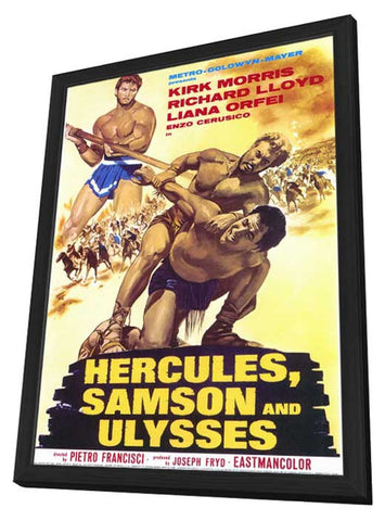 Hercules Samson and Ulysses 11 x 17 Movie Poster - Style A - in Deluxe Aluminum Frame