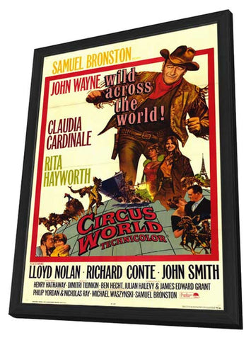 Circus World 11 x 17 Movie Poster - Style A - in Deluxe Aluminum Frame