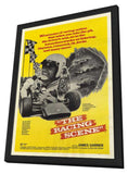 The Racing Scene 11 x 17 Movie Poster - Style A - in Deluxe Aluminum Frame