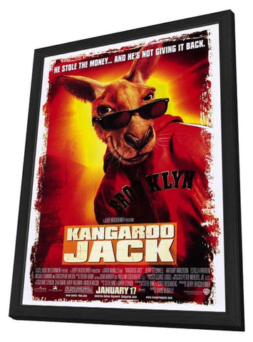 Kangaroo Jack 11 x 17 Movie Poster - Style A - in Deluxe Wood Frame
