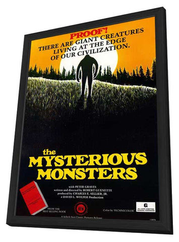 The Mysterious Monsters 11 x 17 Movie Poster - Style A - in Deluxe Aluminum Frame