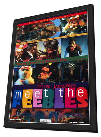 Meet the Feebles 11 x 17 Movie Poster - Style A - in Deluxe Aluminum Frame