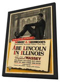 Abe Lincoln in Illinois 11 x 17 Movie Poster - Style A - in Deluxe Aluminum Frame