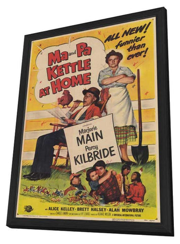 Ma & Pa Kettle at Home 11 x 17 Movie Poster - Style A - in Deluxe Aluminum Frame