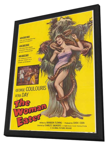 The Woman Eater 11 x 17 Movie Poster - Style A - in Deluxe Aluminum Frame