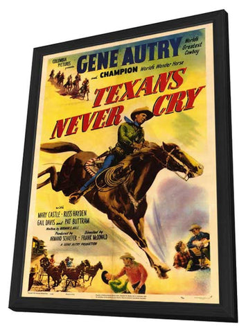 Texans Never Cry 11 x 17 Movie Poster - Style A - in Deluxe Aluminum Frame