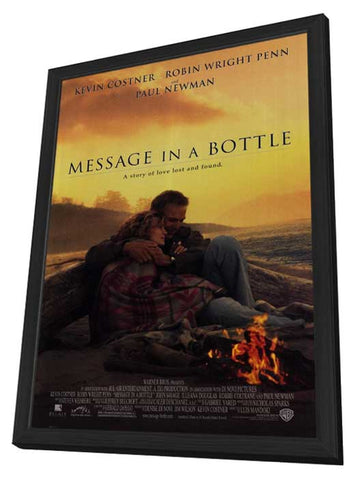 Message in a Bottle 11 x 17 Movie Poster - Style A - in Deluxe Aluminum Frame