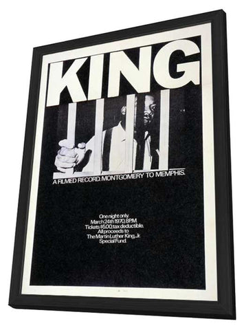 King: A Filmed Record... Montgomery to Memphis 11 x 17 Movie Poster - Style A - in Deluxe Aluminum Frame