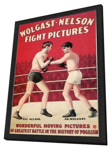 Wolgast-Nelson Fight Pictures 11 x 17 Movie Poster - Style A - in Deluxe Aluminum Frame
