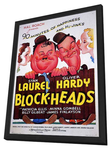 Block-Heads 11 x 17 Movie Poster - Style A - in Deluxe Aluminum Frame