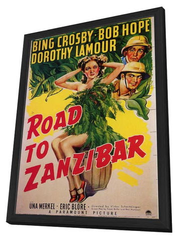 Road to Zanzibar 11 x 17 Movie Poster - Style A - in Deluxe Aluminum Frame