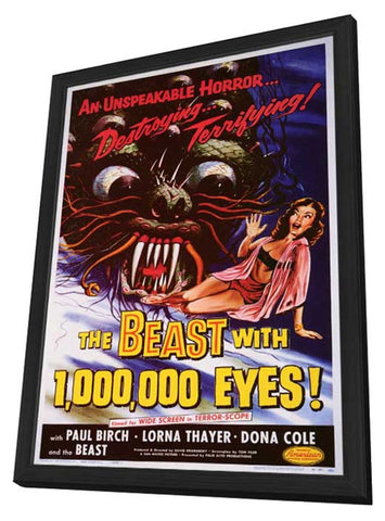 The Beast With 1,000,000 Eyes 11 x 17 Movie Poster - Style A - in Deluxe Aluminum Frame