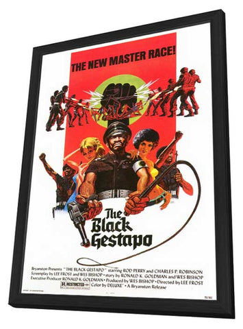 The Black Gestapo 11 x 17 Movie Poster - Style A - in Deluxe Wood Frame