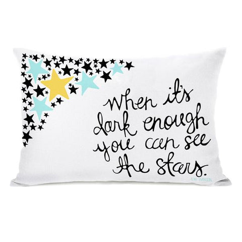 See The Stars - Multi Throw Pillow by Pen & Paint