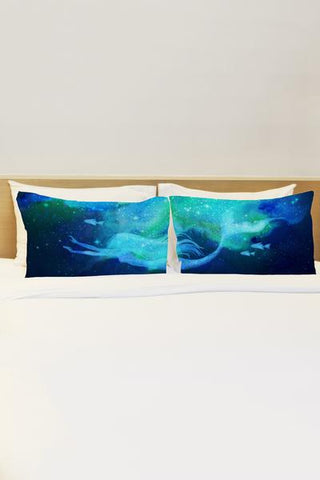 Mermaid in The Sky Pillowcase by OBC