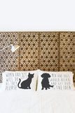 Women And Cats Men And Dogs - Black Set of Two Pillow Case by OBC 20 X 30