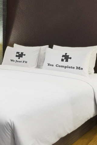 We Just Fit - Black Set of Two Pillow Case by OBC 20 X 30