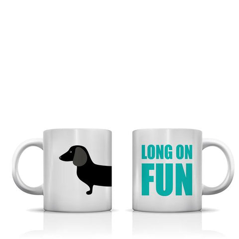 Long On Fun Dachshund Front Mug by
