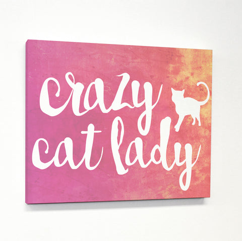 Crazy Cat Lady Paint - Multi Canvas by OBC 11 X 14