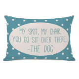 My Spot My Chair Outdoor Throw Pillow by