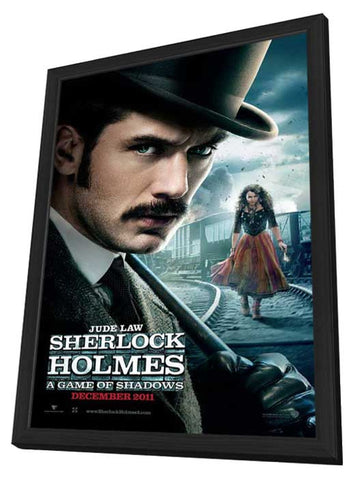Sherlock Holmes A Game of Shadows 11 x 17 Movie Poster - Style B - in Deluxe Aluminum Frame