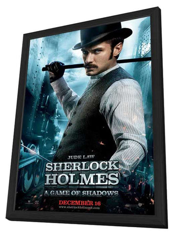 Sherlock Holmes A Game of Shadows 11 x 17 Movie Poster - Style I - in Deluxe Aluminum Frame
