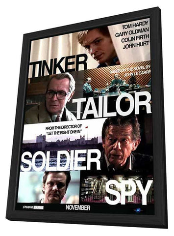 Tinker, Tailor, Soldier, Spy 11 x 17 Movie Poster - Style E - in Deluxe Aluminum Frame