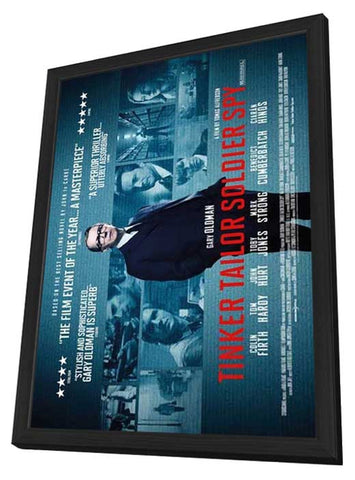 Tinker, Tailor, Soldier, Spy 11 x 17 Movie Poster - UK Style B - in Deluxe Aluminum Frame