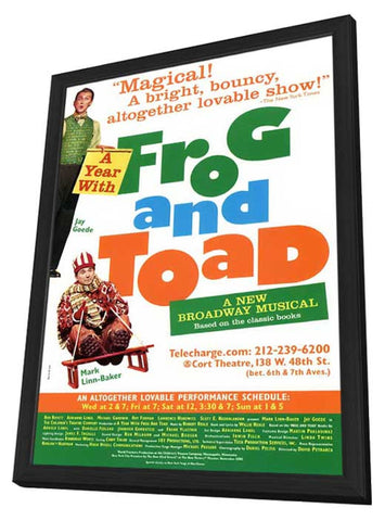A Year With Frog and Toad (Broadway) 11 x 17 Poster - Style A - in Deluxe Aluminum Frame