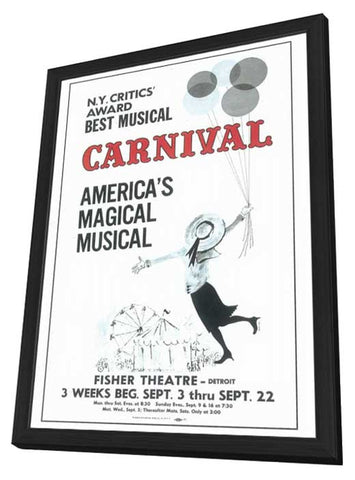 Carnival (Broadway) 11 x 17 Poster - Style A - in Deluxe Aluminum Frame