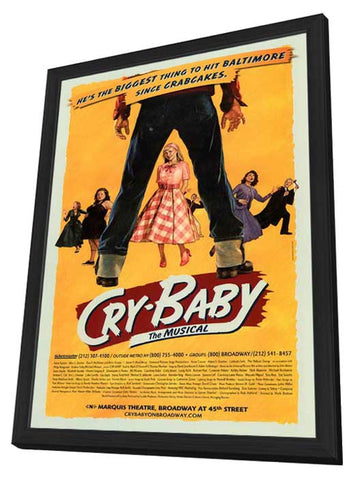Cry Baby the Musical (Broadway) 11 x 17 Poster - Style A - in Deluxe Aluminum Frame
