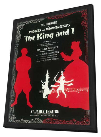 King And I, The (Broadway) 11 x 17 Poster - Style A - in Deluxe Aluminum Frame