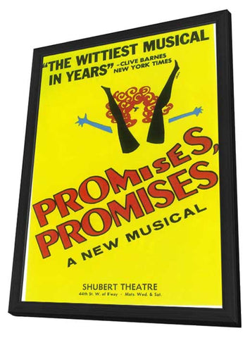 Promises, Promises (Broadway) 11 x 17 Poster - Style A - in Deluxe Aluminum Frame