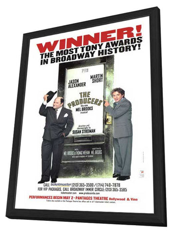 The Producers (Broadway) 11 x 17 Poster - Style A - in Deluxe Aluminum Frame