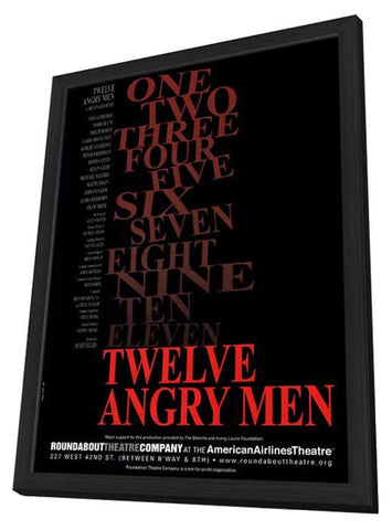 Twelve Angry Men (Broadway) 11 x 17 Poster - Style A - in Deluxe Aluminum Frame