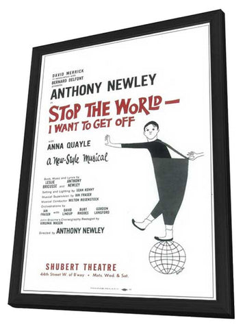 Stop the World I Want to Get Off (Broadway) 11 x 17 Poster - Style A - in Deluxe Aluminum Frame