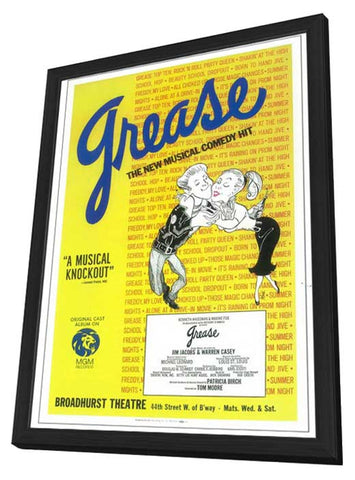 Grease (Broadway) 11 x 17 Poster - Style A - in Deluxe Aluminum Frame
