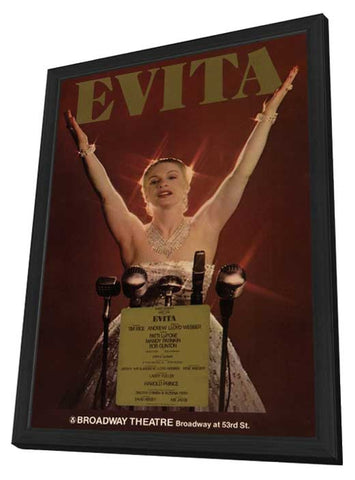 Evita (Broadway) 11 x 17 Poster - Style A - in Deluxe Aluminum Frame