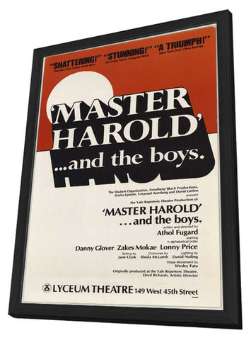 Master Harold And The Boys (Broadway) 11 x 17 Poster - Style A - in Deluxe Aluminum Frame