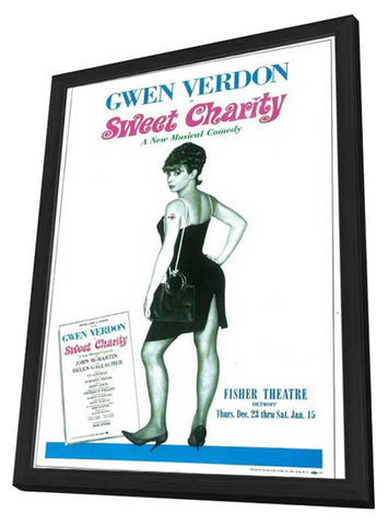 Sweet Charity (Broadway) 11 x 17 Poster - Style A - in Deluxe Aluminum Frame